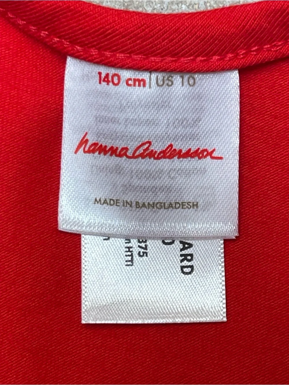 Hanna Andersson Red Gold Star Tulle Holiday Twirl Dress Girls 10 NWOT